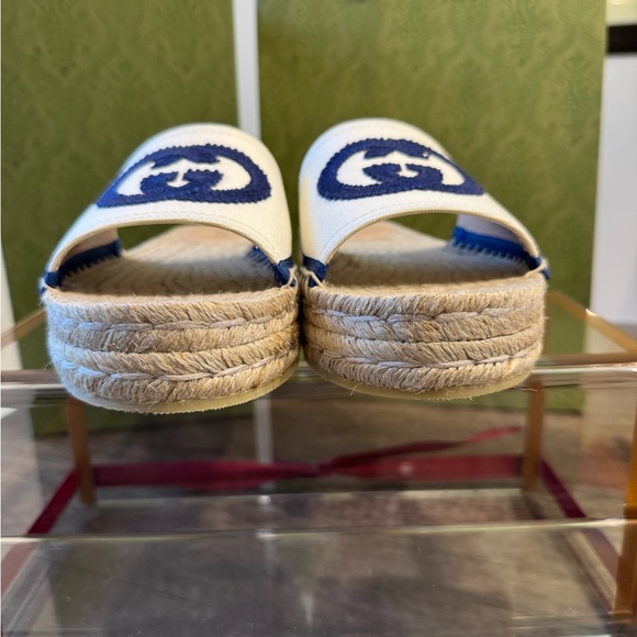 Authentic Gucci Espadrille Slides - Picture 3 of 8